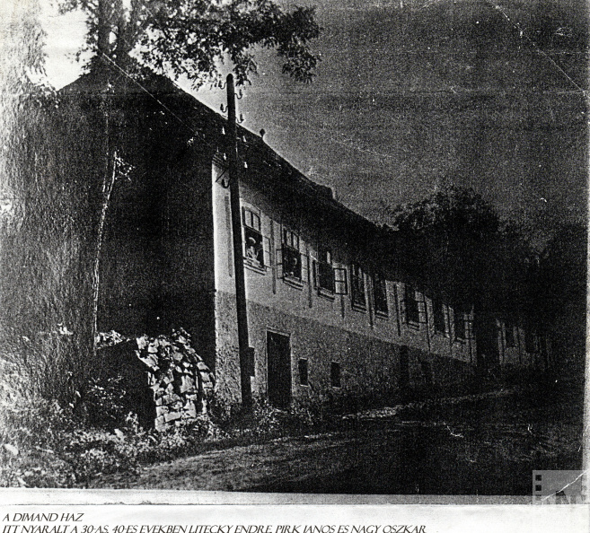 Dimand Károly tanító háza 1930-1940 között 