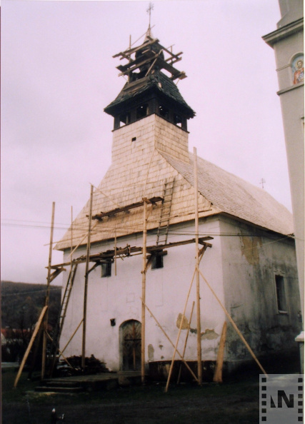 A görög katolikus templom javítása 2006-ban