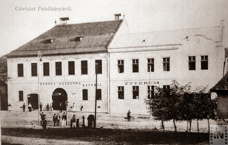 Az Arany Korona fogadó 1910-ben - ma kulturház