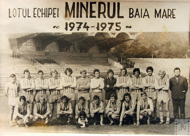 A nagybányai fodbalcsapat 1974-ben