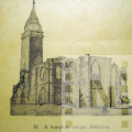 A Szent István templom romjai  1842-ben