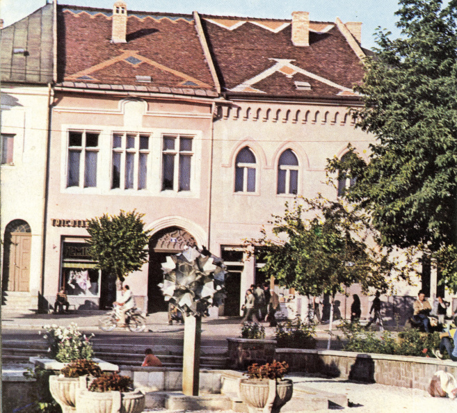 Nagybánya régi központja a 18-19. századi épületekkel