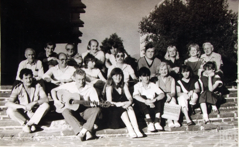 A Lendvay színjátszókör tagjai az 1980-as években
