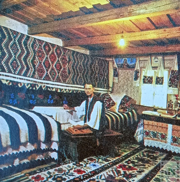 Máramarosi parasztház belső tere, Bogdánfalva (Bogdan Vodă) községben.